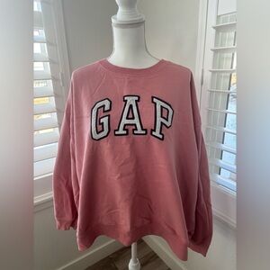 GAP Women's Rose Pink Logo Sweatshirt